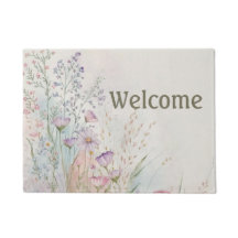 Flores silvestres personalizadas acuarela Bienveni