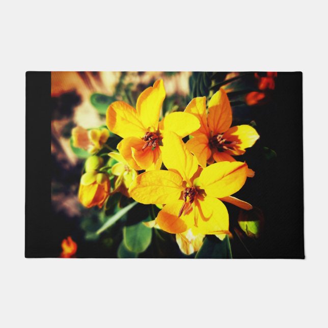 Felpudo Flores vibrantes (Anverso)