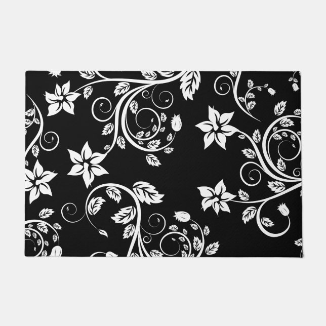 Felpudo Flores Vintage Girly Cute (Anverso)