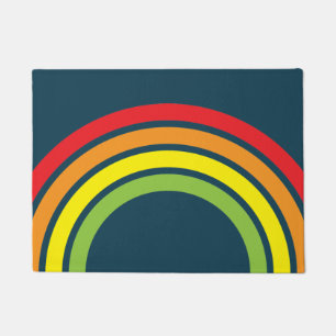 Felpudo Flormat Rainbow Retro