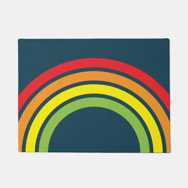 Felpudo Flormat Rainbow Retro (Anverso)