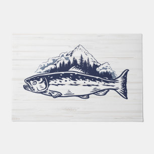 Felpudo Fly Fishing Art Trout Vintage Designs