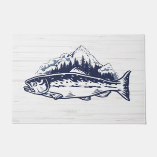Felpudo Fly Fishing Art Trout Vintage Designs