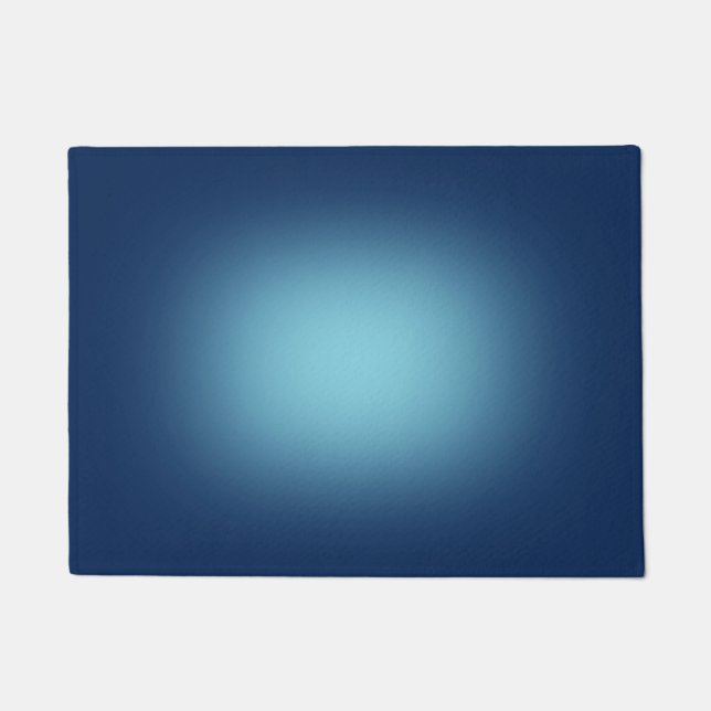 Felpudo Foco blanco sobre azul (Anverso)