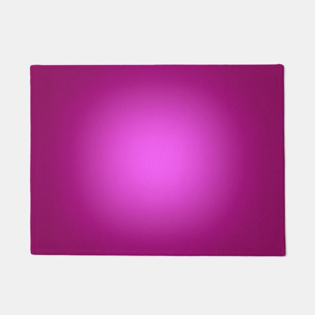 Felpudo Foco blanco sobre rosa (Anverso)