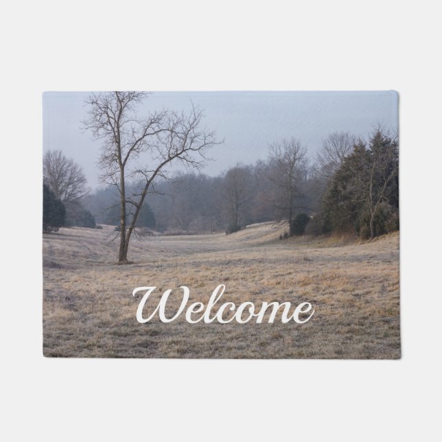 Felpudo Foggy Meadow Welcome Doormat (Anverso)