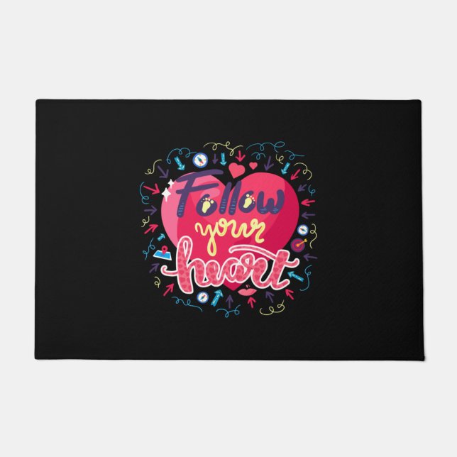 Felpudo Follow Your Heart (Anverso)