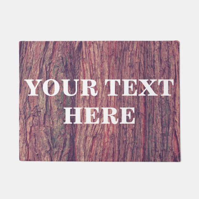Felpudo Fondo personalizado de madera de bambú (Anverso)