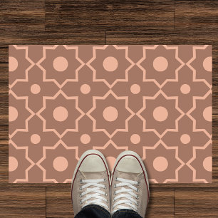 Felpudo Forma geométrica rosa polvoriento de Mocha Mousse 