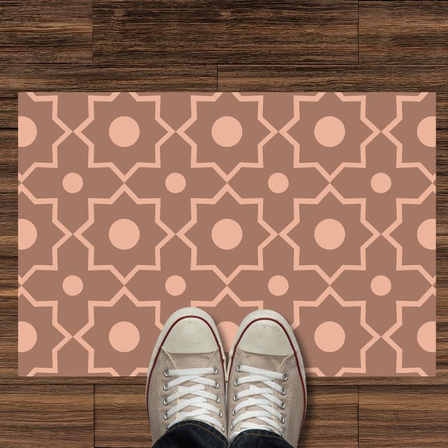 Felpudo Forma geométrica rosa polvoriento de Mocha Mousse  (Subido por el creador)