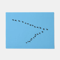 Formación de los gansos "V" del vuelo