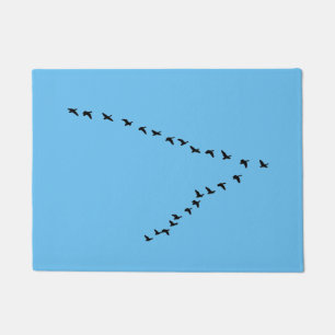 Felpudo Formación de los gansos "V" del vuelo