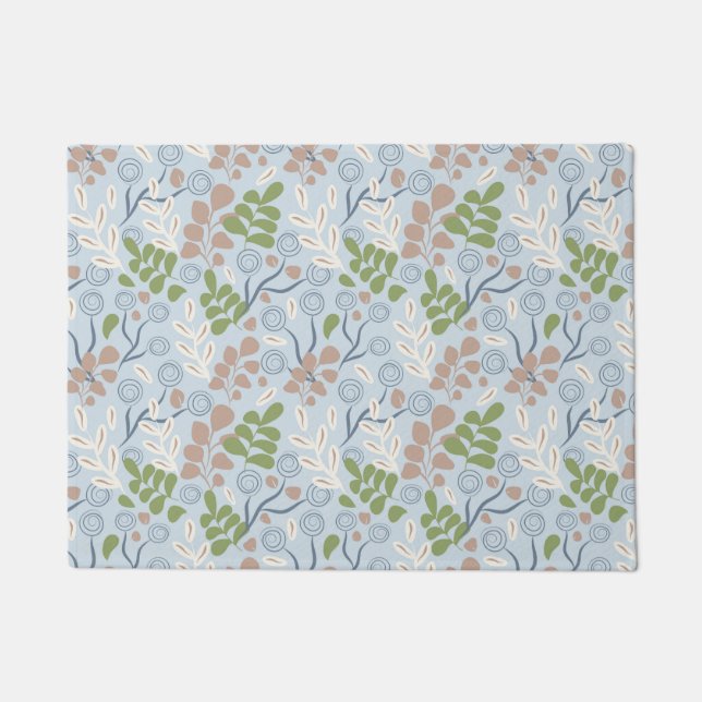 Felpudo Formas orgánicas botánicas (Anverso)