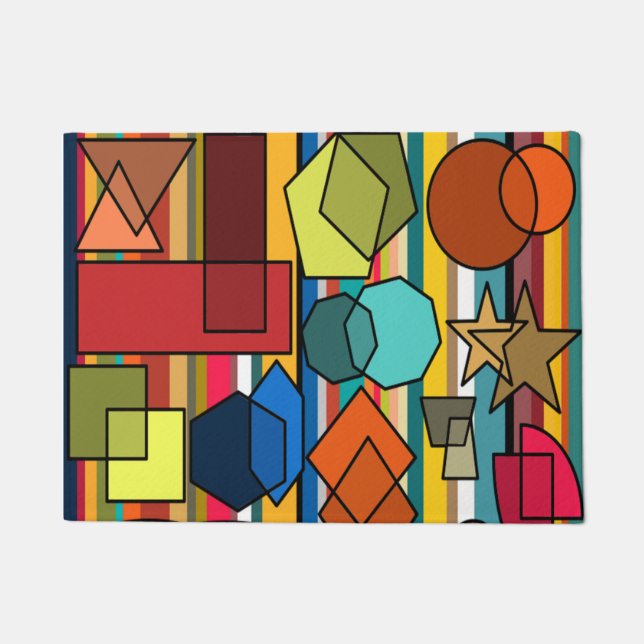 Felpudo Formas y líneas Bauhaus (Anverso)