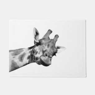 Felpudo Foto animal africana del peekaboo de la jirafa
