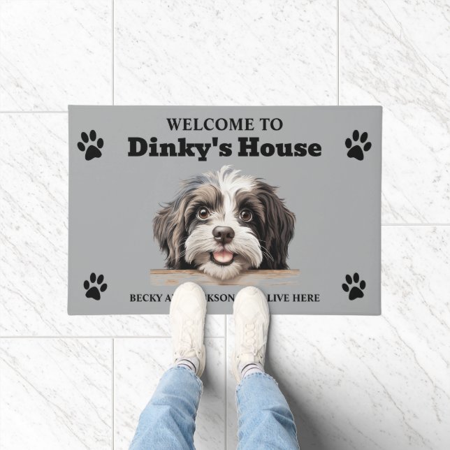 Felpudo Foto de perro de agua cuta de Havan (Interior)