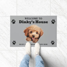 Felpudo Foto de perro de caniche