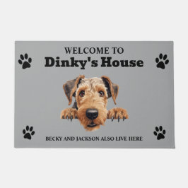 Felpudo Foto de perro lindo