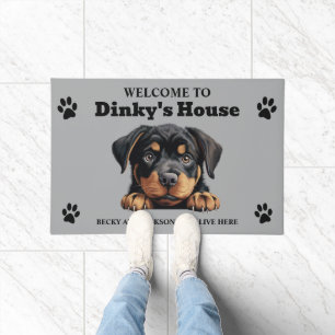 Felpudo Foto de perro Rottweiler lindo