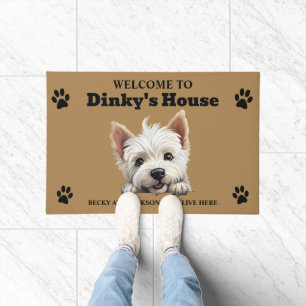 Felpudo Foto de perro West Highland White Terrier lindo