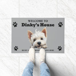 Felpudo Foto de perro West Highland White Terrier lindo