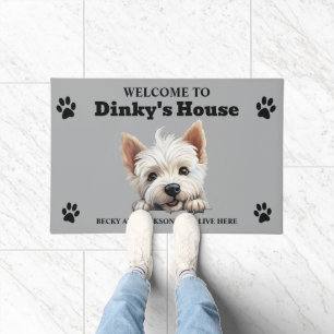 Felpudo Foto de perro West Highland White Terrier lindo