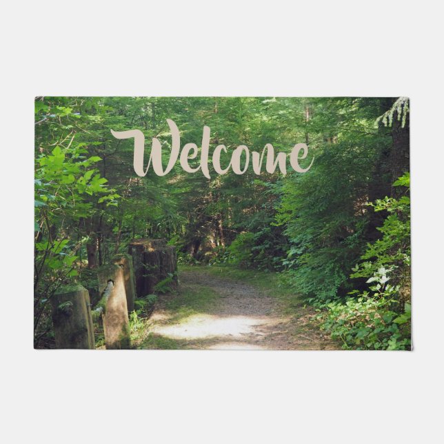 Felpudo Foto del Sendero Forestal Alaska Tongass (Anverso)