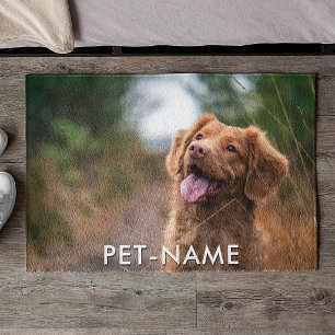 Felpudo Foto personalizada con el nombre de tu perro