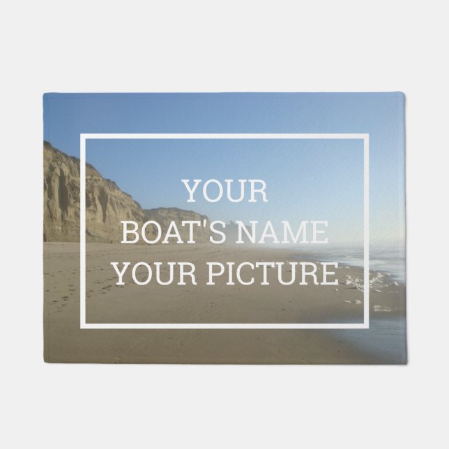 Felpudo Foto personalizada Dock Mat (Anverso)