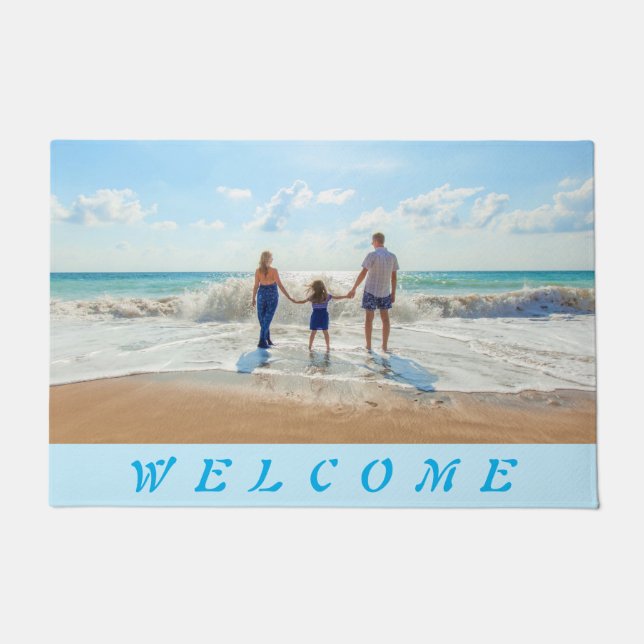 Felpudo Foto personalizado Doormat Your Own Design Persona (Anverso)