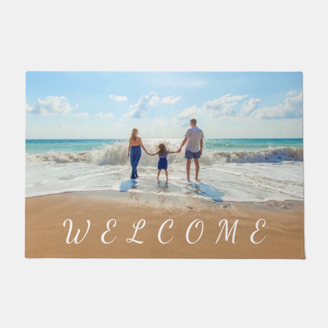 Felpudo Foto personalizado Doormat Your Own Design Persona (Anverso)