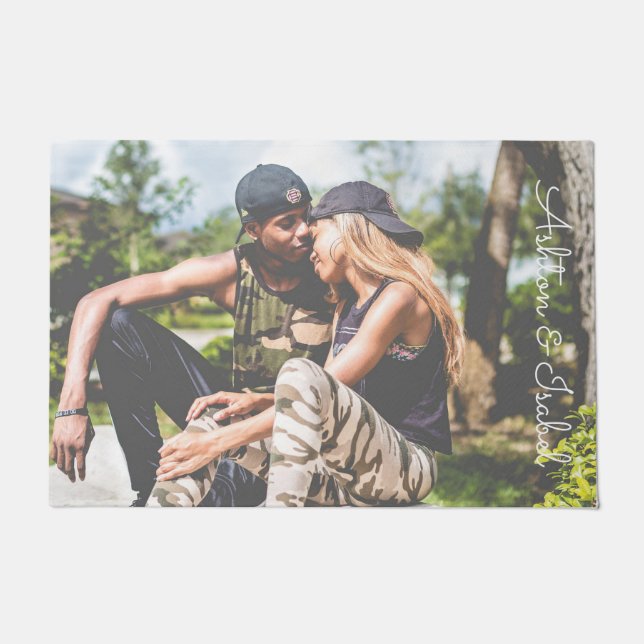 Felpudo Foto personalizado personalizada (Anverso)