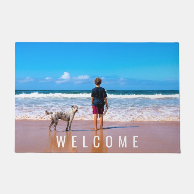 Felpudo Foto y texto personalizado - Su propio diseño - Mi (Anverso)