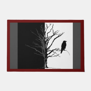 Felpudo Fotografía de pájaro Crow o Raven