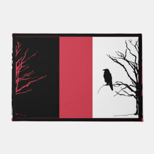 Felpudo Fotografía de pájaro Crow o Raven