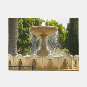 Felpudo Fotografía de viajes de la Fuente de Sausalito Cal
