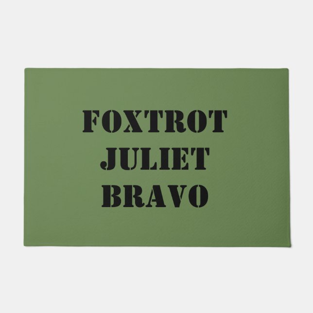 FELPUDO FOXTROT JULIET BRAVO (Anverso)