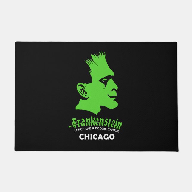 Felpudo Frankenstein, Bar, Disco, Chicago, Illinois (Anverso)