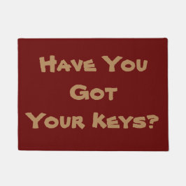 Felpudo frase de recordatorio alegre original divertido