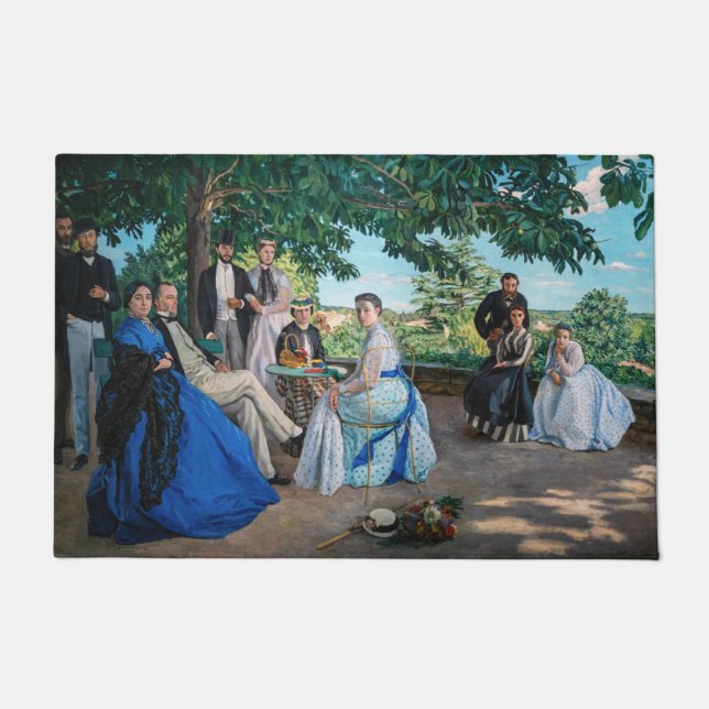 Felpudo Frederic Bazille - La Reunión Familiar (Anverso)