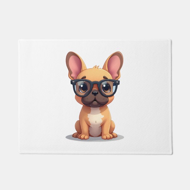 Felpudo French Bulldog Wearing Glasses Copy (Anverso)
