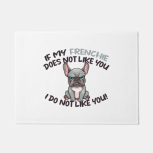 Felpudo Frenchie enojado (Merle) - Diseño único