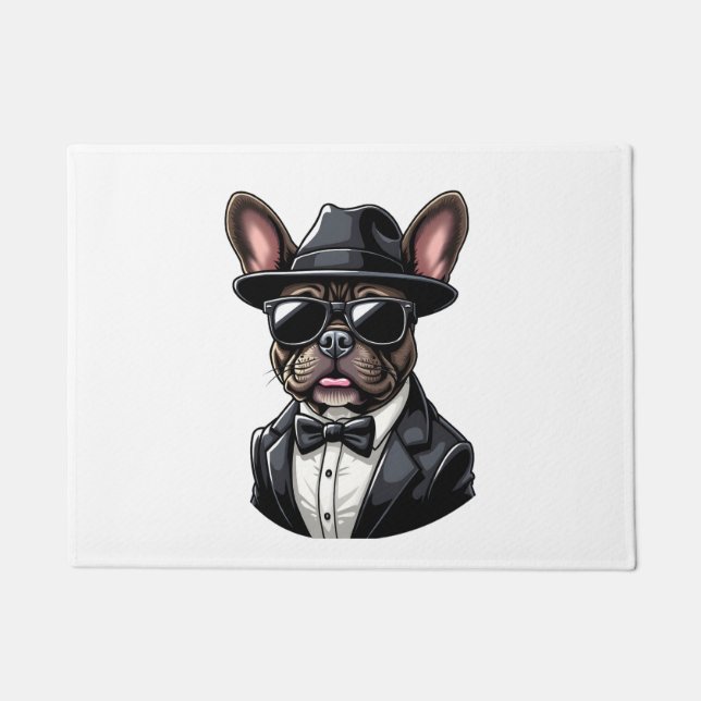 Felpudo Frenchie The Gangster (Anverso)