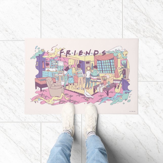 Felpudo FRIENDS™ | Apartamento Dibujo Animado (Interior)
