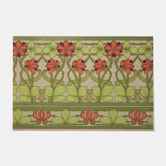 Felpudo Frieze Border Art Nouveau Floral