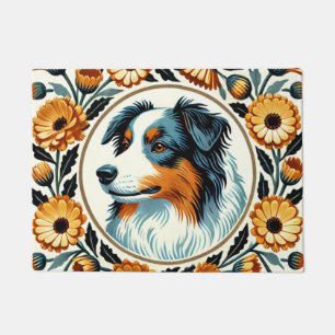 Felpudo Frontera Collie Flower Garden