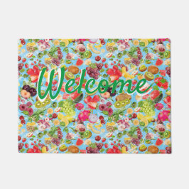 Felpudo Frutas tropicales para el agua de la boca