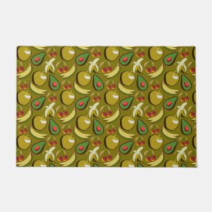 Felpudo Frutos tropicales amarillo sin soldadura