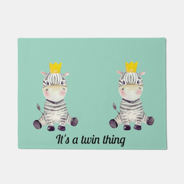 Felpudo Fun Twin Zebra (Anverso)