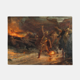 Felpudo Funeral de un Viking (por Frank Dicksee)